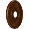 Ekena Millwork Berkshire PVC Ceiling Medallion (Canopies up to 7"), 16"OD x 3 1/2"ID x 1"P, Metallic Dark Copper CMP16BECDC - alternate 5